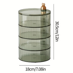 Cartoon Rabbit Rotating Storage Box Makeup Beauty Egg Storage Container