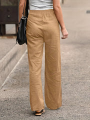 Lace Up Wide Leg Pants for Spring & Summer