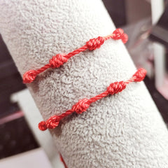 Adjustable Drawstring Woven Bracelet Palm And Eye Hand