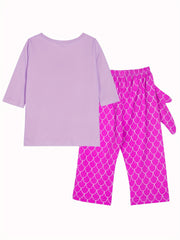 Toddler Girls Mermaid Graphic Pajamas Set