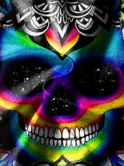 Kids Skull Graphic Tee Colorful Casual T-shirt