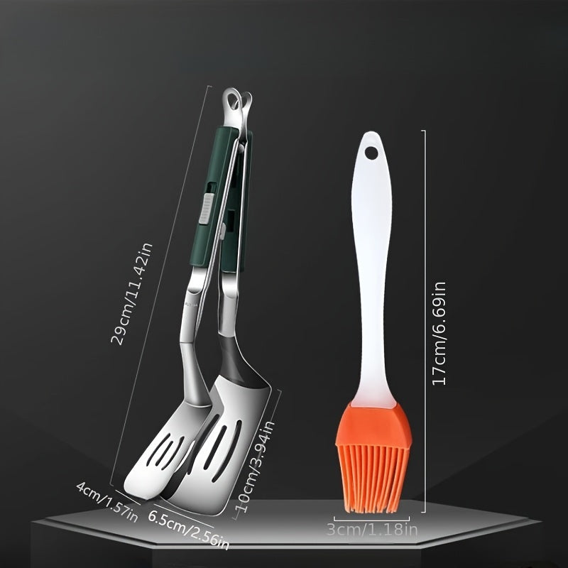Stainless Steel Frying Spatula Clip Kitchen Tool