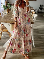 Long Sleeve Maxi Dress Women's Clothing
