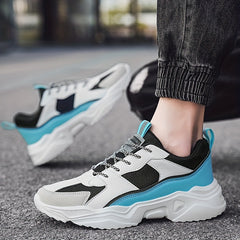 Men's Breathable Mesh Lace Up Sneakers