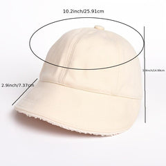 Winter Plush Baseball Cap Warm Valentines Gift
