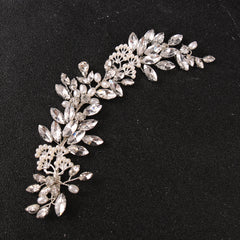 CZ Rhinestones Vine Leaves Bridal Hair Comb Wedding Hair Accessories