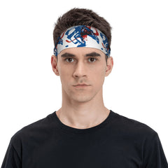 Stretchy Abstract Headband for Yoga Gym Running - M
