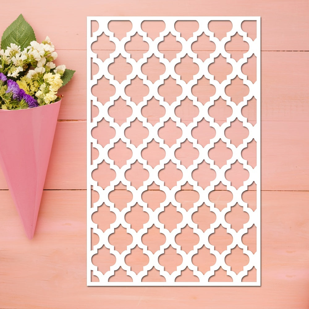 Reusable DIY Moroccan Geometric Wall Stencil for Painting