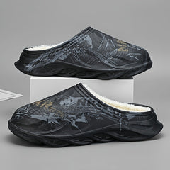 Men's Cozy Fuzzy Slippers Plush Comfy Home Shoes
