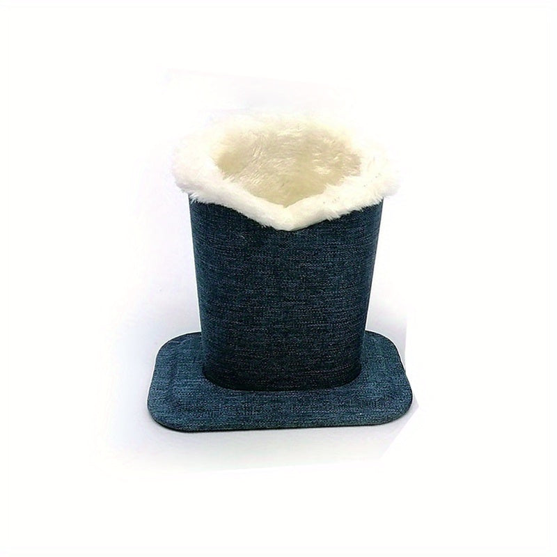 Plush Lined Eyeglasses Holder Linen Stand Organizer for Desk