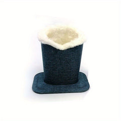 Plush Lined Eyeglasses Holder Linen Stand Organizer for Desk