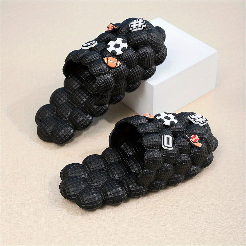 Men's Golf Ball Massage Slides Spa Slippers