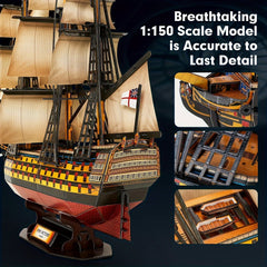 3D Puzzle Boat Model Royal Victory Diy Paper Model Toy