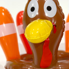 Inflatable Turkey Hat With Ferrules Set Thanksgiving Party Toy