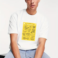 Men's Halloween Style Pattern T shirt Active Tee