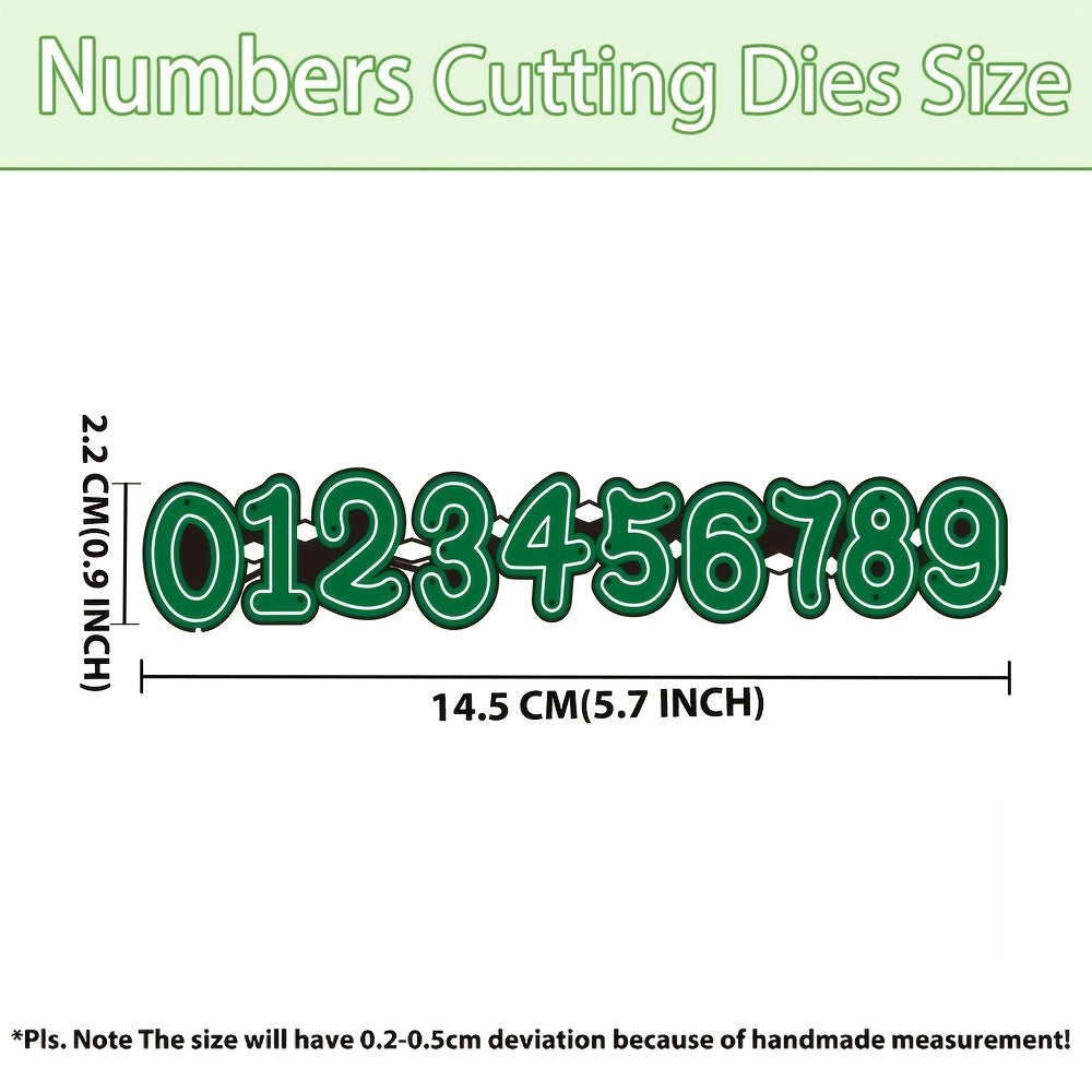 1pc Numbers Metal Cutting Dies Embossing Stencils DIY Scrapbook Card Making