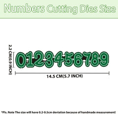 1pc Numbers Metal Cutting Dies Embossing Stencils DIY Scrapbook Card Making
