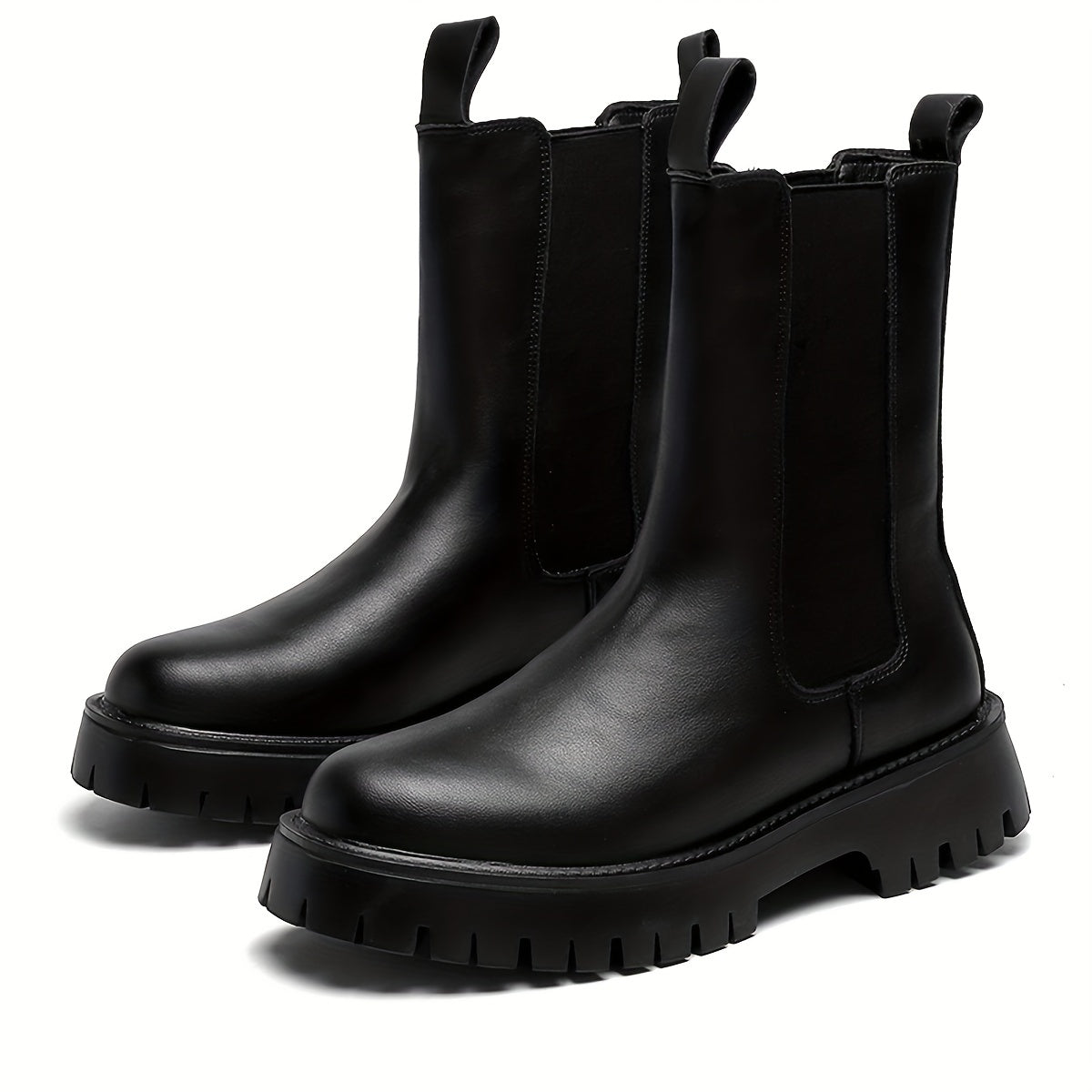 Men's Platform Chelsea Boots Casual Walking Shoes