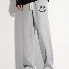Smiling And OPTIMISM Letter Graphic Print Men's Sweatpants