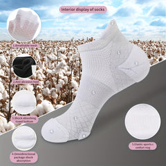 Men's Cotton Anti Slip Low Cut Socks Athletic Cushioned