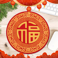 Year Decoration Fu Character Printed Tableware Drying Pad