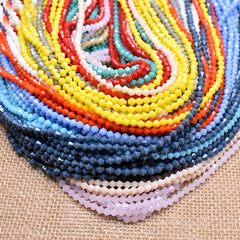 100pcs Crystal Beads 0.16in Bicone Czech Glass Faceted Earring Bracelet Necklace