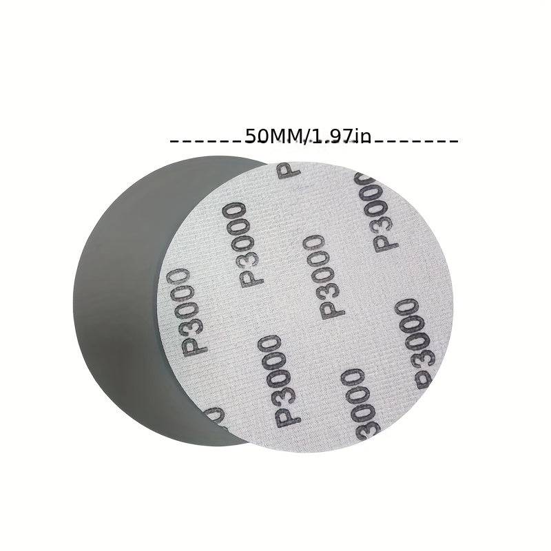 60pcs 5.08cm Wet Dry Sanding Disc - 2000-10000 Grit Grinding Wheel