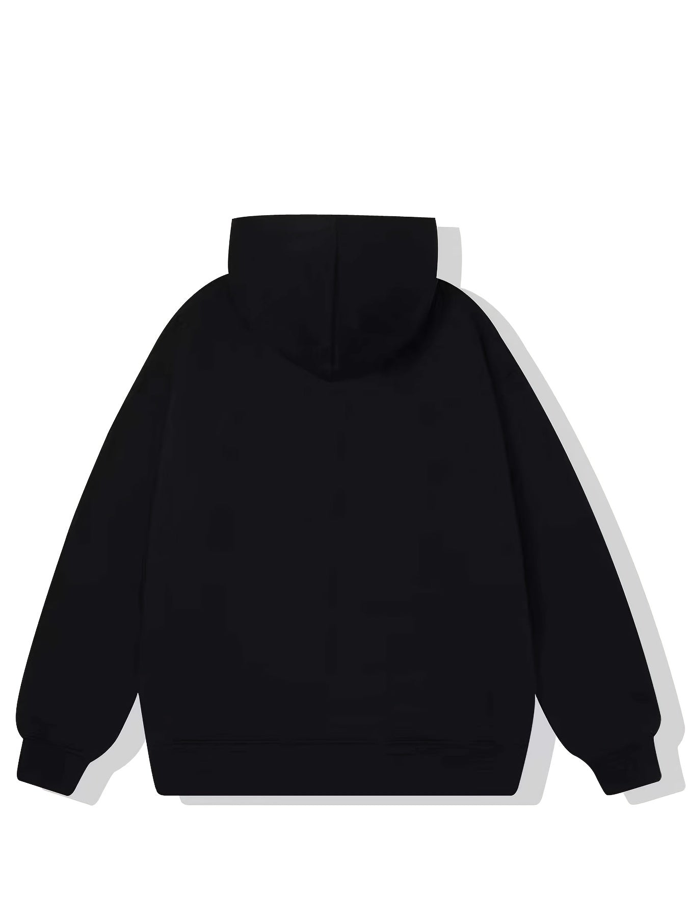 Man In The Cloak Print Hoodie Fleece Pullover