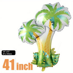 Tropical Rainforest Balloon Palm Tung Tree Coconut Tree Large Leaf for Party