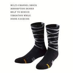 Breathable Mid-calf Sport Socks for Outdoor Running