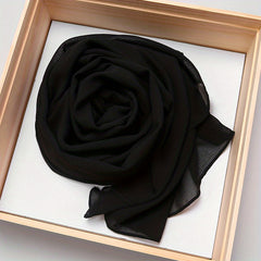 Chiffon Hijab Scarf with Magnet Buckle Ramadan Turban