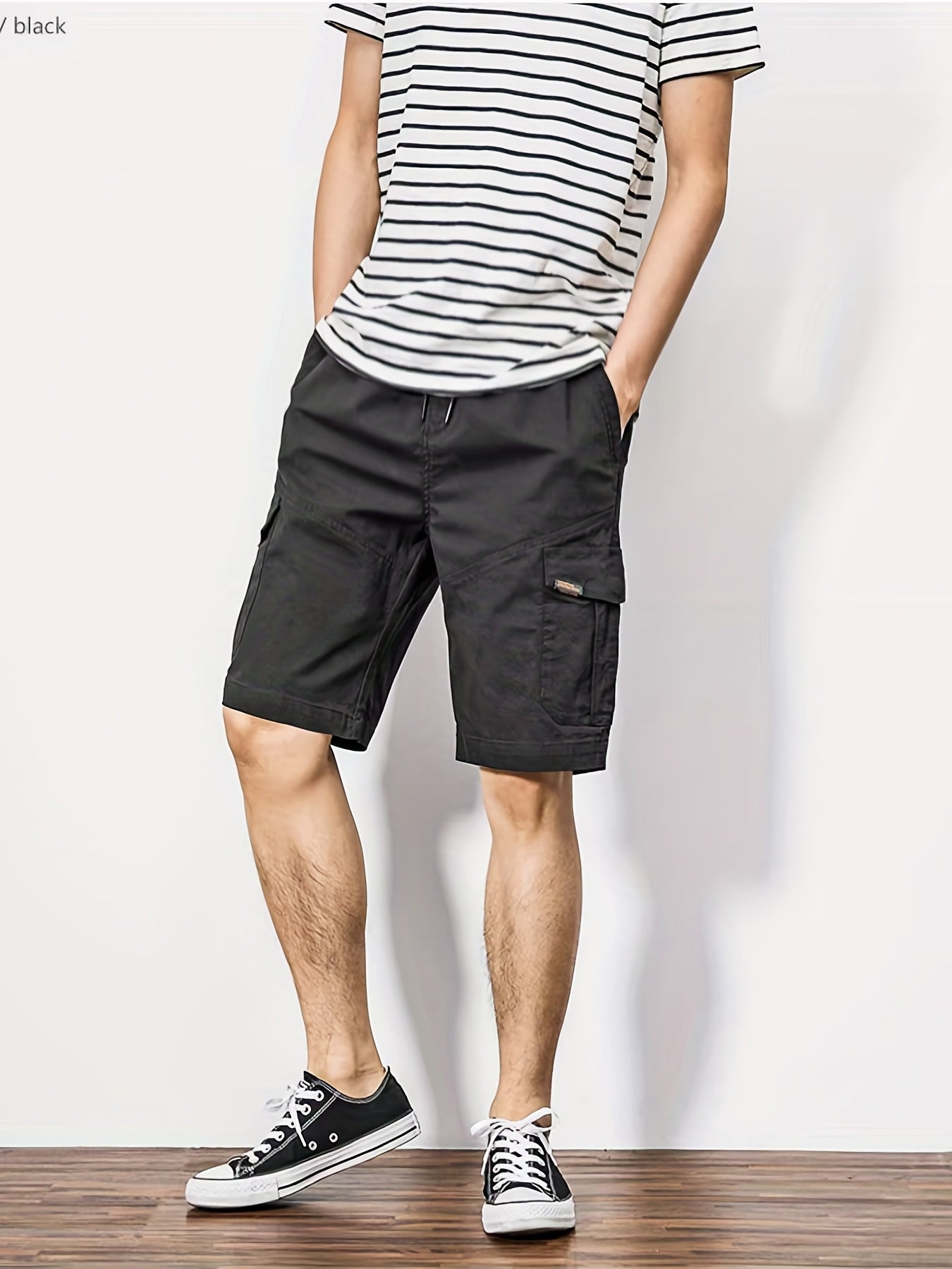 Men's Lightweight Cargo Shorts with Drawstring Waist