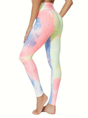 Tie Dye High Waist Yoga Leggings Hip Lifting Sports Pants