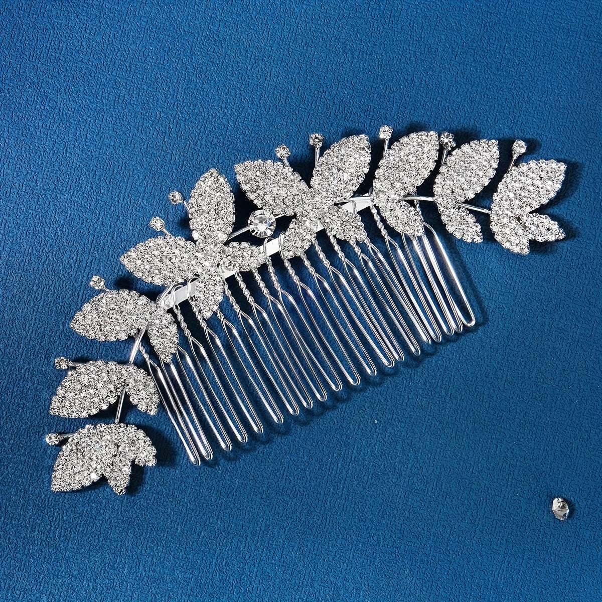 Rhinestone Butterfly Hair Comb for Girls Women