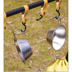 Portable Aluminum Folding Storage Rack Tripod Stand for Outdoor Camping