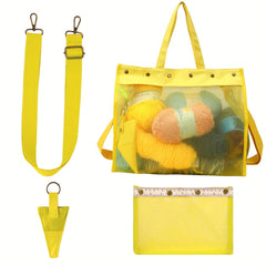 1pc Portable Crochet Storage Bag Knitting Bag Crochet Storage Tote Bag
