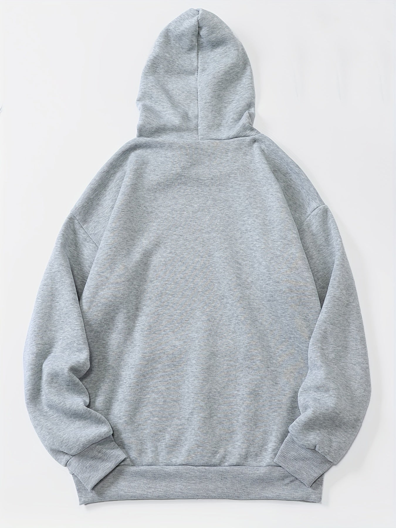 Bear Print Kangaroo Pocket Hoodie Long Sleeve Hoodies