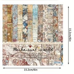 Magical World Theme Paper for DIY Scrapbook 6 Inch Single Sided