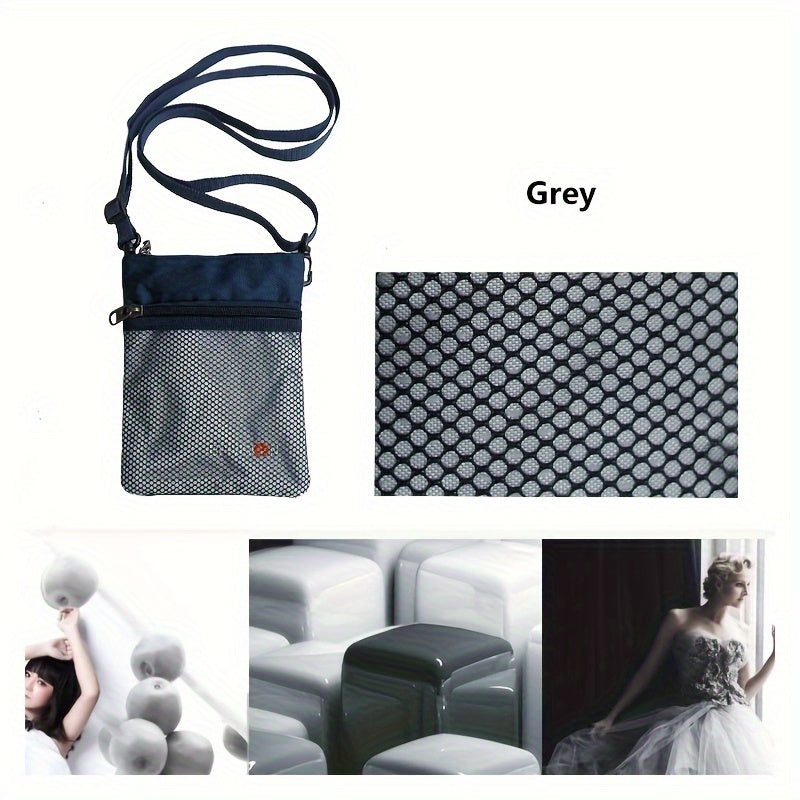 Travel Shoulder Bag for Passport Protection with Zipper - Lightweight & Durable