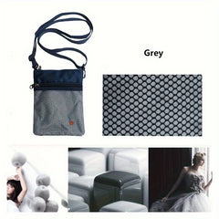 Travel Shoulder Bag for Passport Protection with Zipper - Lightweight & Durable