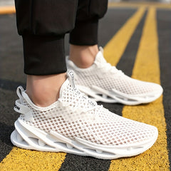 Men's Lace Up Mesh Sneakers Outdoor Walking Shoes