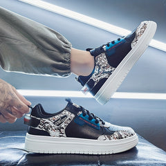 Anime Print Skate Shoes Non Slip Sneakers for Men