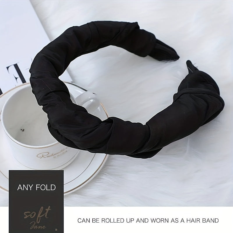 Wide Brim Summer Shell Visors Sun Hat Women Headband