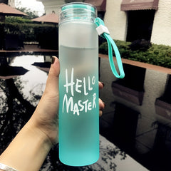 17oz Frosted Plastic Water Bottle for Travel Fitness Sport