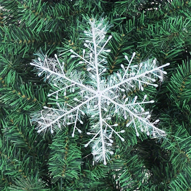 12pcs Christmas Tree Decoration Snowflake Christmas Pendant