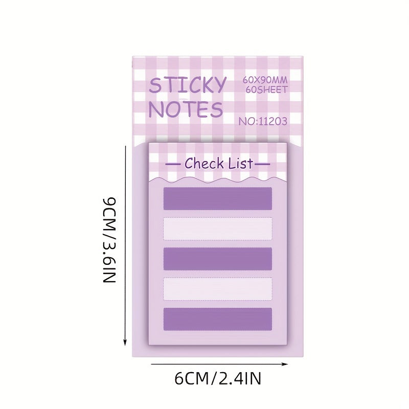 Cartoon Student Memo Notebook with Sticker