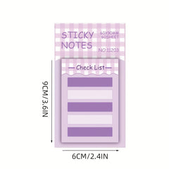 Cartoon Student Memo Notebook with Sticker
