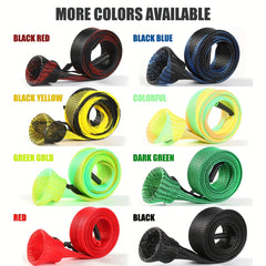 Rod Protector Sleeve Braided Mesh Reusable Telescopic Rods Protector