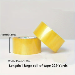 Clear Packing Tape 1.69inch x 229yards for Packaging Sealing Moving Box