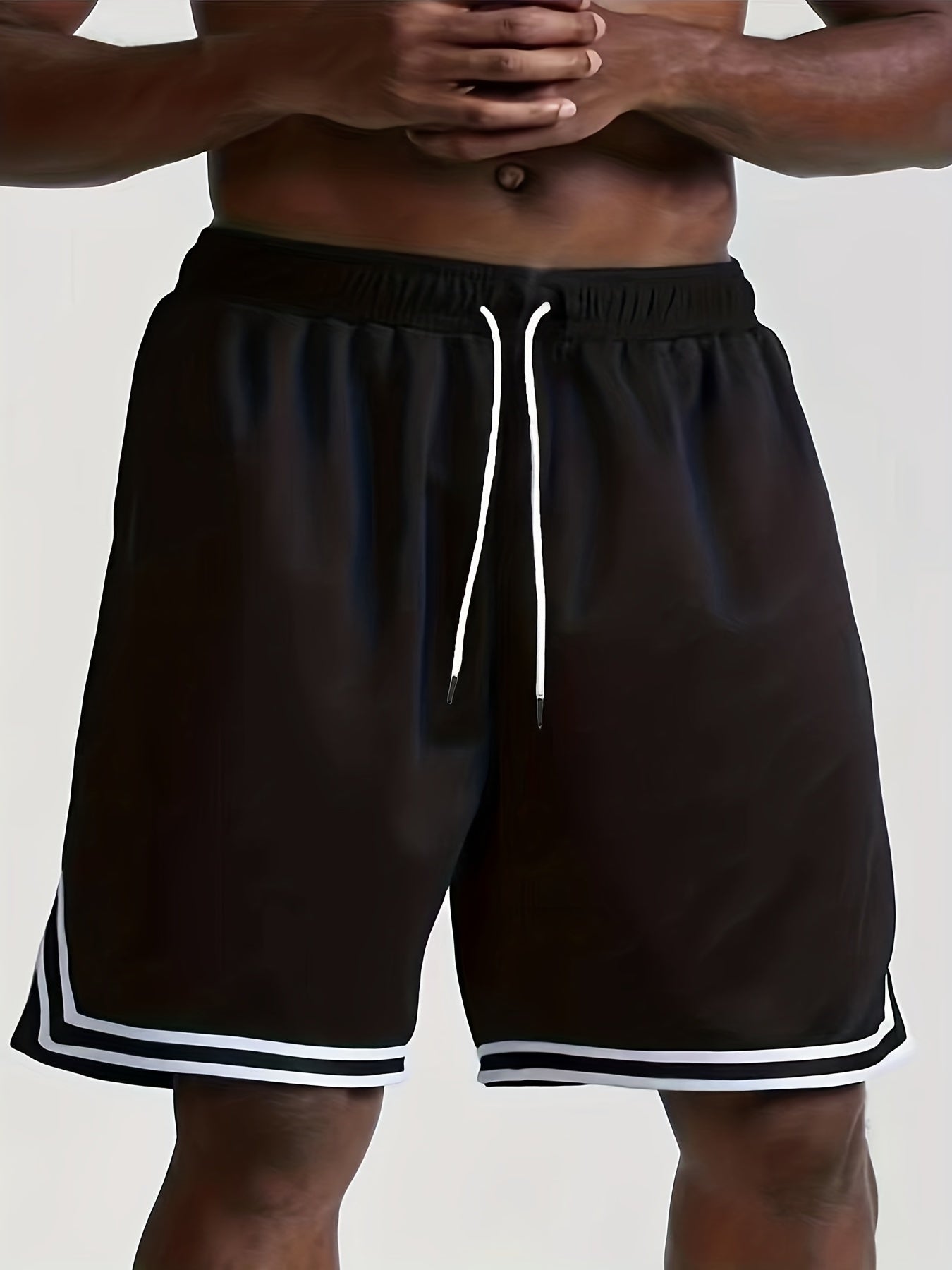 Men's Drawstring Basketball Shorts Lightweight Athletic Shorts